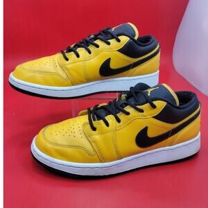 Nike Air Jordan 1 Low GS University Gold Black 553560 700 - SIZE 6.5Y